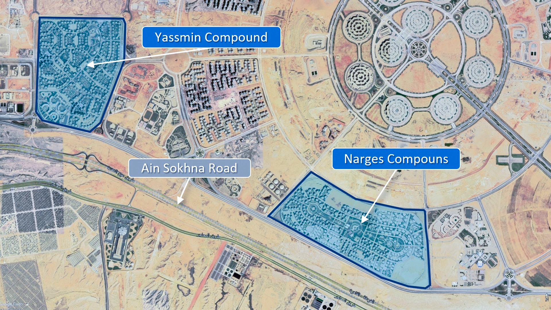 Narges & Yassmin Compounds Map